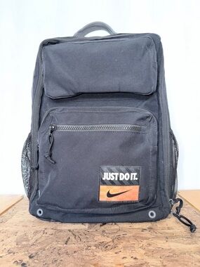 Nike Utility Speed Day Trip Black Men's Backpack with 'Just Do It' Patch